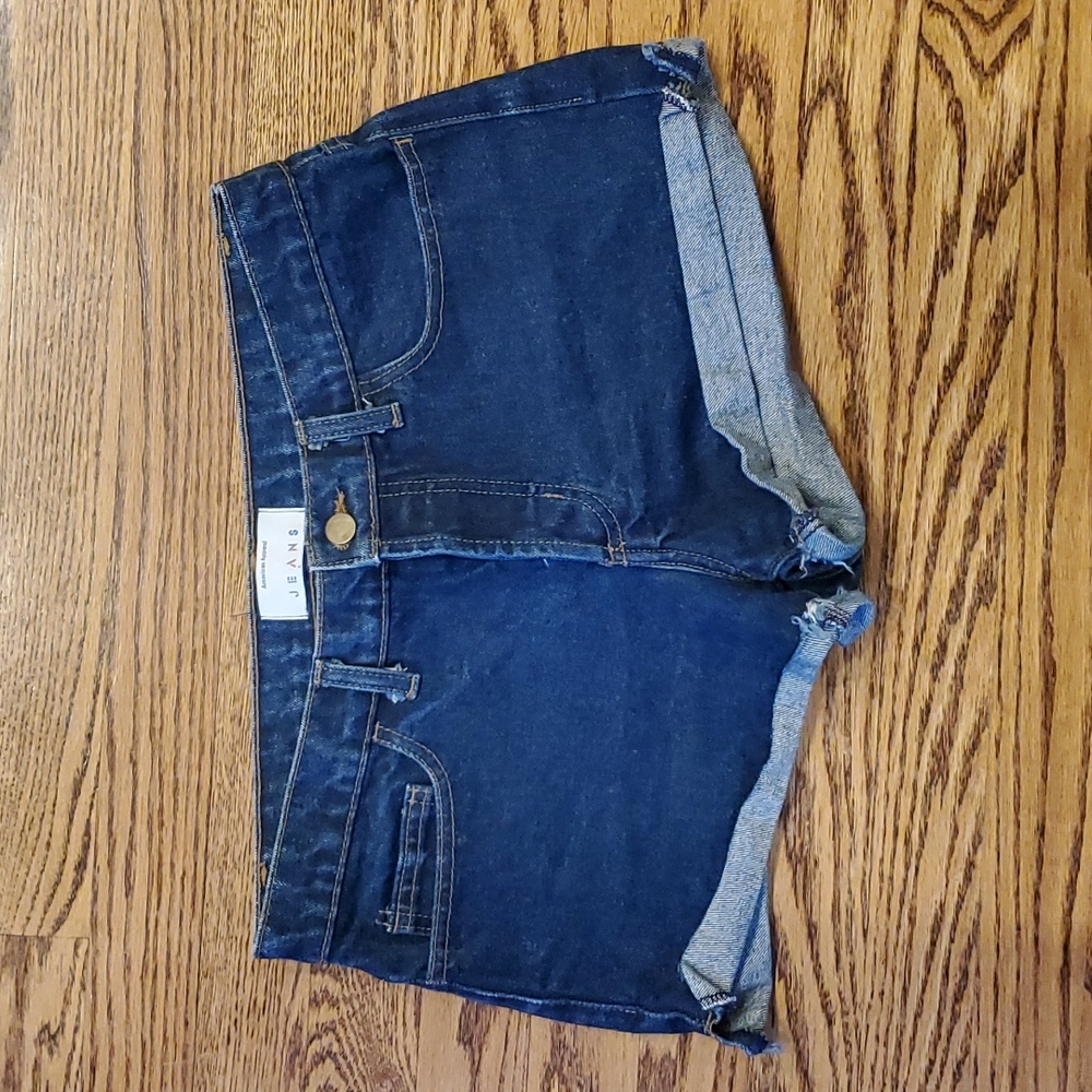 American Apparel EUC high rise jean shorts size 27, 2.5in in seam